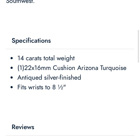 Stauer Spirit of the Southwest 14 kt American Turquoise, Eagle & Feathers Cuff - Picture 11 of 13